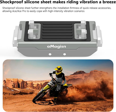 Honlyn Insta360 X4 Air/X5/ 2/Ace Metal Magnetic Mount Compatible with Ace Pro Pro Quick Release Adapter