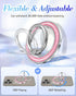 LISEVO 17 16 15 14 13 Phone Ring Holder Compatible with MagSafe - Magnetic Cell Phone Grip for Women Glitter Magnet