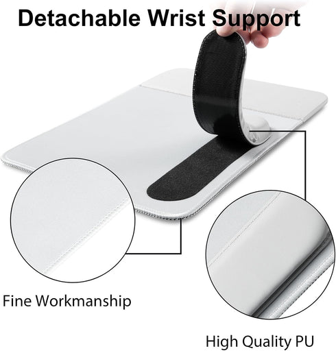 15W Wireless Charging Mouse Pad with Detachable Wrist Support and 20W Power Adapter, Fast QI Wireless Phone Charger