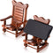 Kingdder 2 Pcs Christmas Wood Cell Phone Stand Gifts Folding Chair Wooden