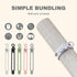 2026 (10Pcs) Data Cable Organizer, Upgrade Silicone Headphone Organizers, Silicone Cable Ties Reusable Cable Management