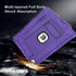 iPad Mini 4/5 Case, Hybrid Three Layer Armor Shockproof Cover with Kickstand, 7.9 Inch (Purple+Black)