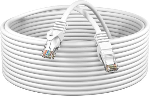 Cables Direct Online Cat6 20FT Network Ethernet Patch Cable, 550Mhz, Compatible with PC, Laptop, Router, White