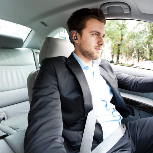 Ambar Wireless Bluetooth Earpiece with Built-in Mic, Ideal for Hands-Free Calling, Compatible with iPhone & Android