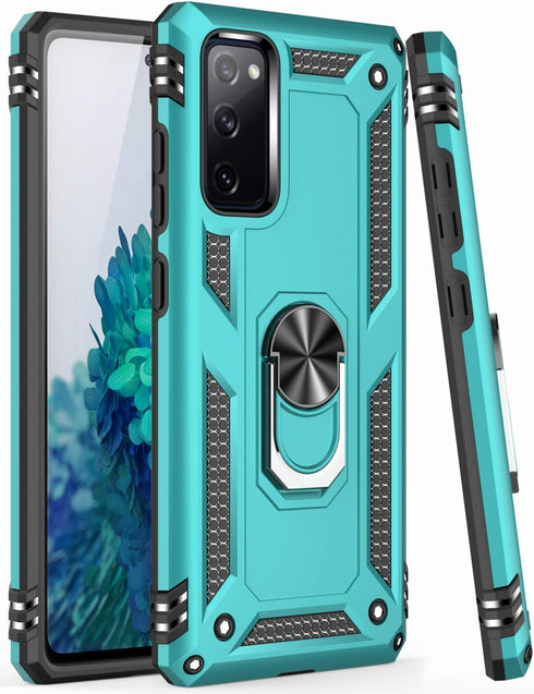 LUMARKE Galaxy S20 FE Case with Screen Protector, 16ft Drop Tested Military Grade Protective Cover with Kickstand