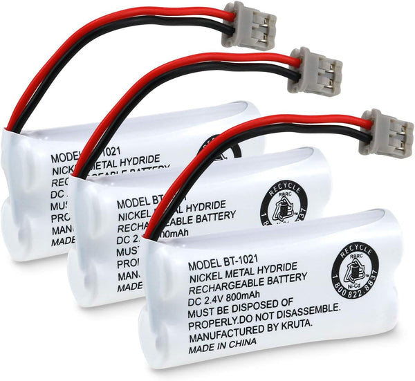 Kruta BT-1021 Compatible Replacement Battery, 2.4V 800mAh for Uniden Cordless Handset Phone