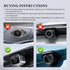KIFIDAN Silicone Car Backup Camera Rain Shield,Soft Wider Backup Camera Rain Cover for Providing Clear Reversing