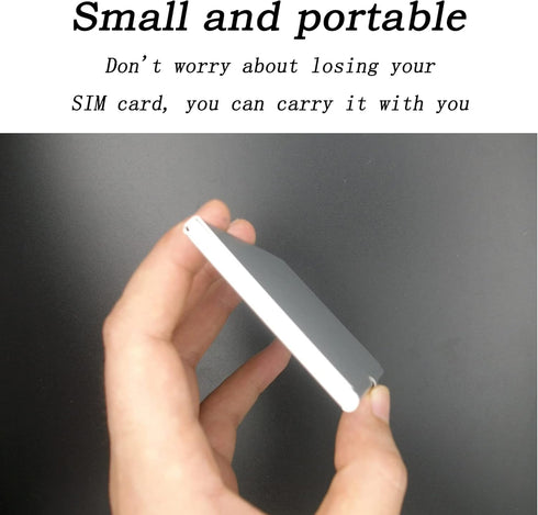 Aluminum SIM Card Case, Universal Waterproof Slim Mini Storage for 12 Nano SIM Cards & 1 Eject Pin Slots (Silver)