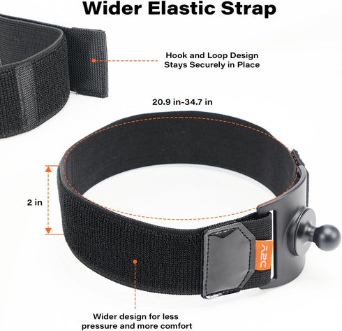 A2C 360 Magnetic Guitar Phone Holder Mount with Adjustable Elastic Strap | Rotatable Ball Head | Guitar Accessory Gift