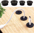 CHYLMAPHEN Grommet Grommets Organizer(White,6PCS_25MM) Round Cable Cord Table TV Console Hole Cover Wire Organizer