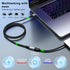 1.5ft 3.3ft 5ft 6.6ft 10ft, 20Gbps/4K@60Hz USB3.2 240W 17 16 15 PSVR2/Hub/iPad 1.5ft USB C Extension Cable, Video