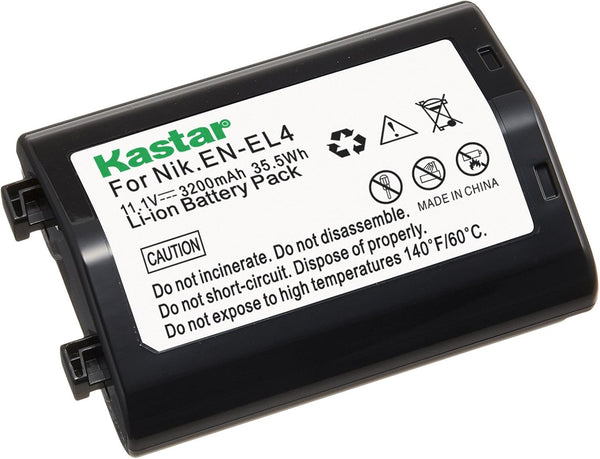 Kastar 11.10V, 3200mAh, Li-ion Replacement Digital Camera Battery for D2H, D2Hs, D2X, D2Xs, D3, D3S, F6