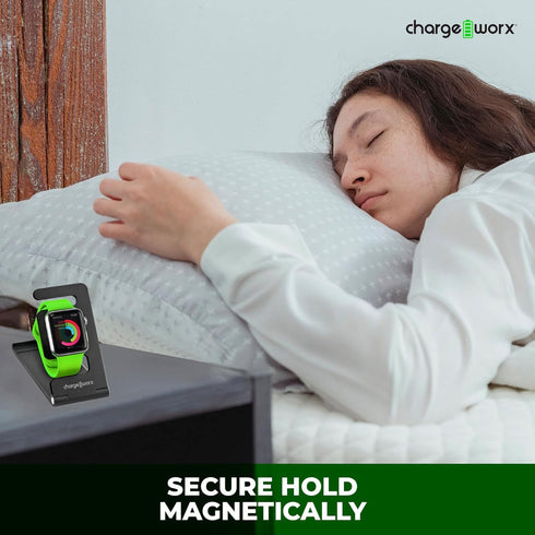 CHARGEWORX Smart Watch Stand Charger, Portable Apple iWatch Charging Station for Office Desk Accessories, Nightstand