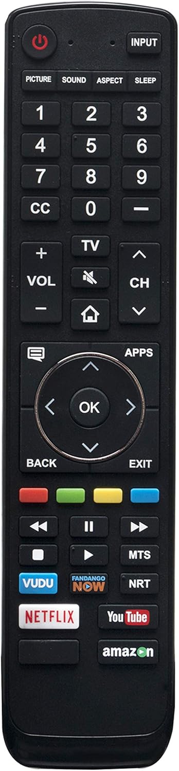 EN3139H Replaced TV Remote Control for Hisense Smart TV Models, Compatible with 65H9070E, 65H9080E, 43H6E, and More