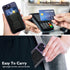 Generic 3-in-1 17/16/15/14/13/12 3 Slim Phone Wallet with Stand & Grip Adhesive Leather Card Holder, RFID Blocking