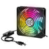 ELUTENG 7 3 1100/1300/1500 USB Computer Cooling Fan with Color RGB Lighting, Speed Controller RPM Small Exhaust Fan
