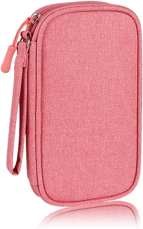 Electronics Organizer Bag Case Pouch, Cable Charger Organizer Case, Travel Shockproof Cord Carrying Case for Earphone,