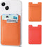 2Pack Phone Wallet, Leather Phone Card Holder Adhesive Stick On Credit Card Pocket for Back of iPhone and Android