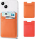 2Pack Phone Wallet, Leather Phone Card Holder Adhesive Stick On Credit Card Pocket for Back of iPhone and Android