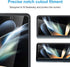 LYWHL 2-Pack HD Clear Tempered Glass Screen Protector for Samsung Galaxy Z Fold 4 5G, 6.2 Inch, Anti-Scratch, Easy