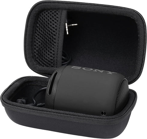 Khanka Hard Travel Case for Sony SRS-XB13 Extra Bass Portable Waterproof Bluetooth Speaker (Black)