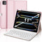 SENGBIRCH Keyboard Case for iPad Pro 11-inch (M4) 2024, Bluetooth Detachable Keyboard with Pencil Holder (Pink)