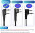 Walkie Talkie Earpiece with Mic, 2 Pin Air Acoustic Tube Surveillance Headset, Two Way Radio Earpiece with PTT/VOX, Security Earpiece Compatible with Baofeng, Kenwood, Retevis, 1 Pack