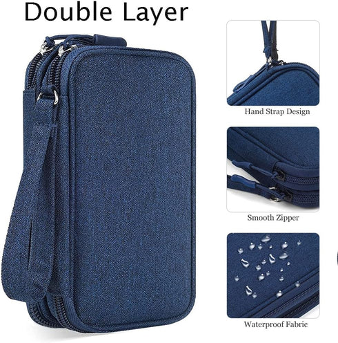 Electronic Organizer Travel Cable Bag, Waterproof Portable Electronics Accessories Case for Cord, Charger, Flash Drive,