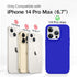 GONEZ for iPhone 14 Pro Max Case Silicone, Compatible with Magsafe, with 2X Screen Protector + 2X Camera Lens Protector, Liquid Silicone Shockproof Protective iPhone 14 ProMax Case, Cobalt Blue