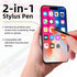 MorPionk 8 Pack 2-in-1 1.0 mm Ballpoint Pen Stylus Retractable Metal Stylus Pens for Touch Screens with Stylus tip