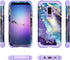 Rancase Purple Case for Galaxy S9 Plus, Three Layer Heavy Duty Shockproof Protection with Soft Silicone