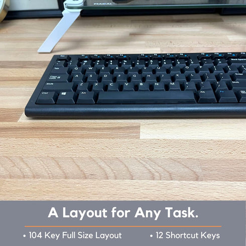 X9 Performance Wired Keyboard - USB Computer Keyboard Coated with Silver Zinc Zeolite, 5FT Cable for Laptop, PC,