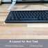 X9 Performance Wired Keyboard - USB Computer Keyboard Coated with Silver Zinc Zeolite, 5FT Cable for Laptop, PC,