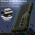 Rugged Heavy Duty Metal Case for Samsung Galaxy Z Fold 5 with Slim S Pen Holder, Full-Body Protection, Green