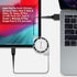 Retractable USB-C Charger Cable, 3 Feet, Compatible with iPhone 15 Series, Samsung Galaxy, Google Pixel, iPad