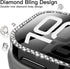 11/10 42mm, 2 Pack JETech Bling Diamond Case with Screen Protector for Apple Watch Series Overall Protective Cover
