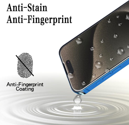 [2 Pack 15 MAYtobe Screen Protector for iPhone Pro Max Tempered Glass, Bubble Free, Easy to Install, Case Friendly