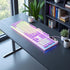 TsuvyXeg Gaming Keyboard Wired E-Sports Key Board RGB Backlit Computer Keyboard Round Key for Desktop Laptop PC Mac