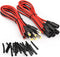 18AWG DC Power Cable, 6 Pairs DC Power Pigtail Cable Wire for CCTV Security Cameras and Lighting