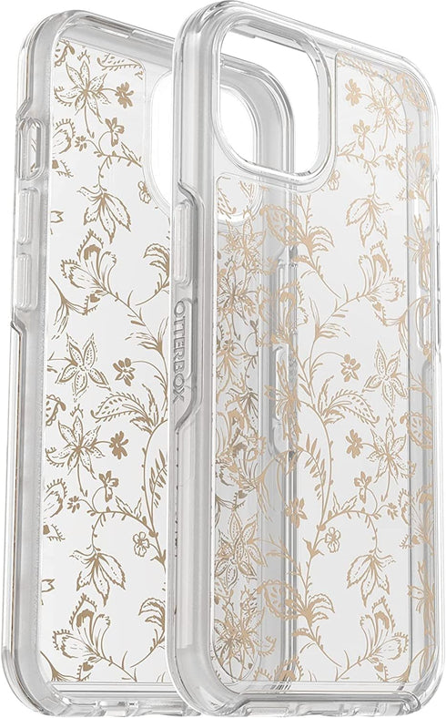 OtterBox iPhone 13 (ONLY) Symmetry Series Case - WallFlower, Ultra-Sleek, Wireless Charging Compatible,