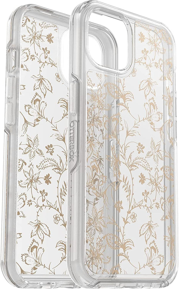 OtterBox iPhone 13 (ONLY) Symmetry Series Case - WallFlower, Ultra-Sleek, Wireless Charging Compatible,