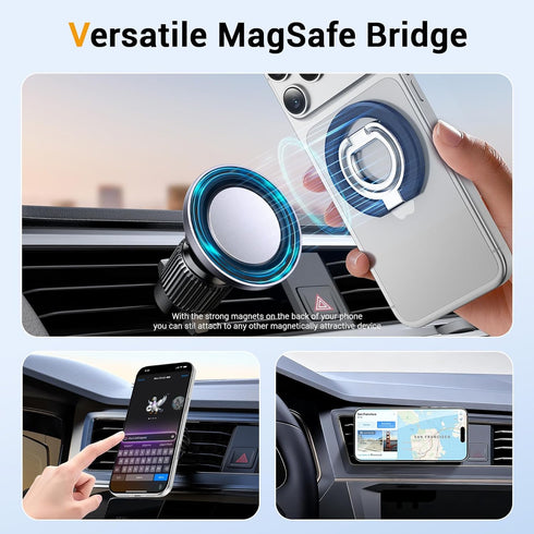 Ratcase 17 16 15 14 13 12 Magnetic Phone Ring Holder for MagSafe, Cell Phone Grip Stand Finger Ring for iPhone Pro Max