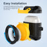 Valkit Compatible with Airpods Case | 2 in 1 Rugged Protective Shockproof Case for Air Pods 1/2 Gen 2021, Black/Yellow