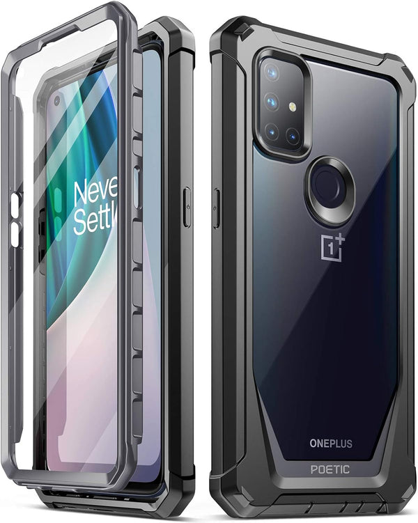 Poetic Guardian Series Case for OnePlus Nord N10 5G, Full-Body Hybrid Shockproof Bumper Cover, Black