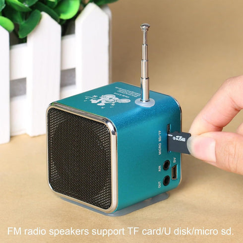Etigood Mp3 500mAh Mini Bluetooth Speaker, Wireless Music Player Portable FM Radio Speakers Digital Stereo PC Player