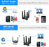 USB WiFi Adapter for Desktop PC, AC1900 Dual Band Wireless Network Adapter, 2.4GHz/5GHz High Gain Antennas, Supports