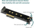 Vantec M.2 NVMe PCIe x4 Low Profile Adapter, 110 Length Support (UGT-M2PC130), Black