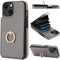 Folosu Compatible with iPhone 13 Case Wallet with Card Holder, 360Rotation Finger Ring