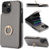 Folosu Compatible with iPhone 13 Case Wallet with Card Holder, 360Rotation Finger Ring