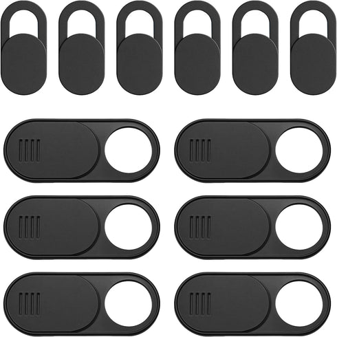 Brvlsoc Laptop & Phone Camera Cover Slide (12-Pack) Ultra-Thin Privacy Webcam Cover for